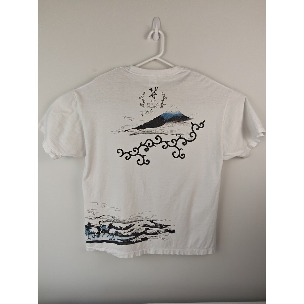 Vintage Kume JP Mens Tokyo Graphic Tee Shirt Cotton Japan Hokusai